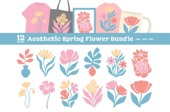 Aesthetic Spring Flower SVG Bundle Review