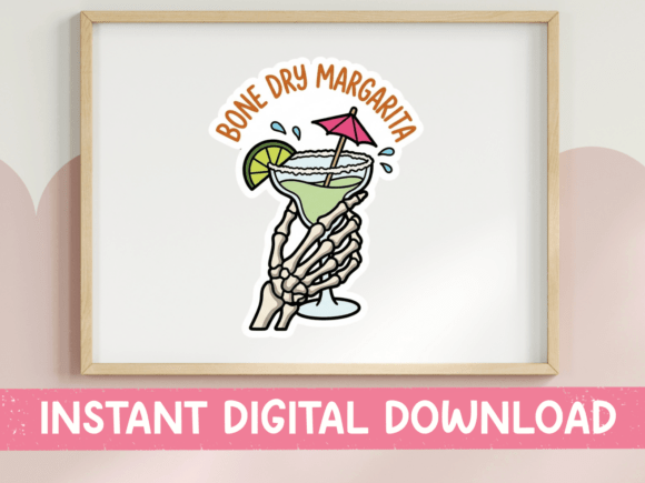 Bone Dry Margarita Skeleton Sticker Review