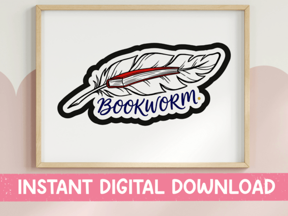 Bookworm Feather Pen SVG Review
