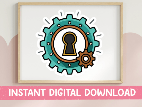 Gear Keyhole Steampunk Sticker Review