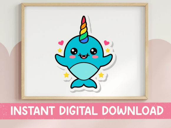 Happy Dancing Kawaii Narwhal Sticker Review