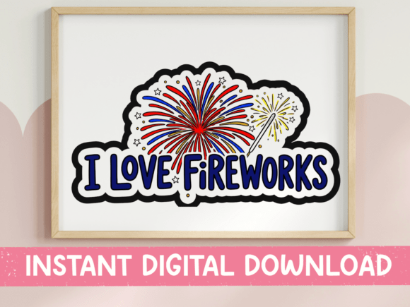 I Love Fireworks 4th of July SVG Embroidery Review