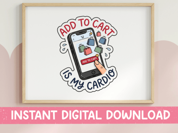 Is Add to Cart is My Cardio Phone Sticker Worth Stitching?