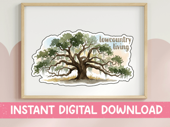 Lowcountry Living Live Oak Sticker