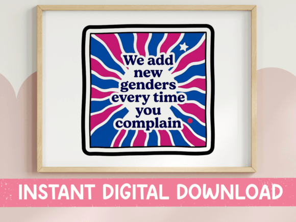 New Genders Sunburst SVG Red Blue Review