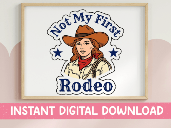 Not My First Rodeo Cowgirl Navy SVG Review