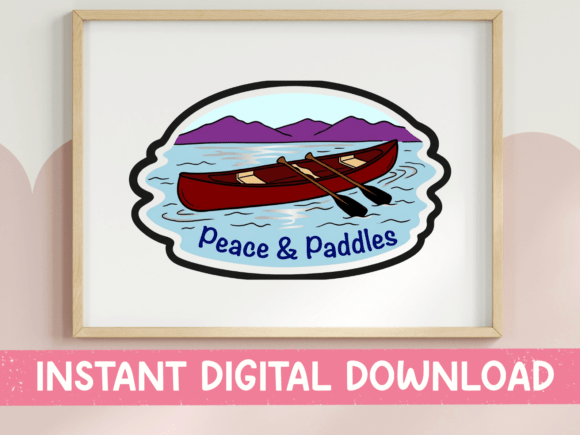Peace and Paddles Canoe SVG Review