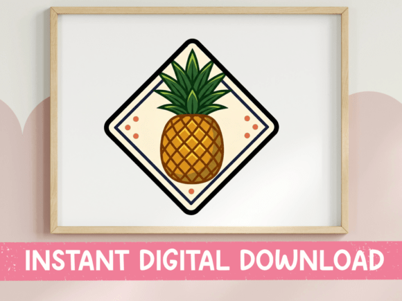 Pineapple Diamond Badge Sticker Embroidery Review