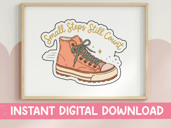 Small Steps Still Count Sneaker Sticker Review