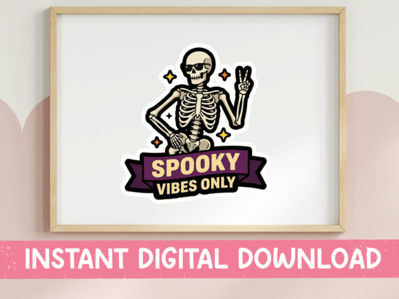 Spooky Vibes Only Skeleton Sticker Review